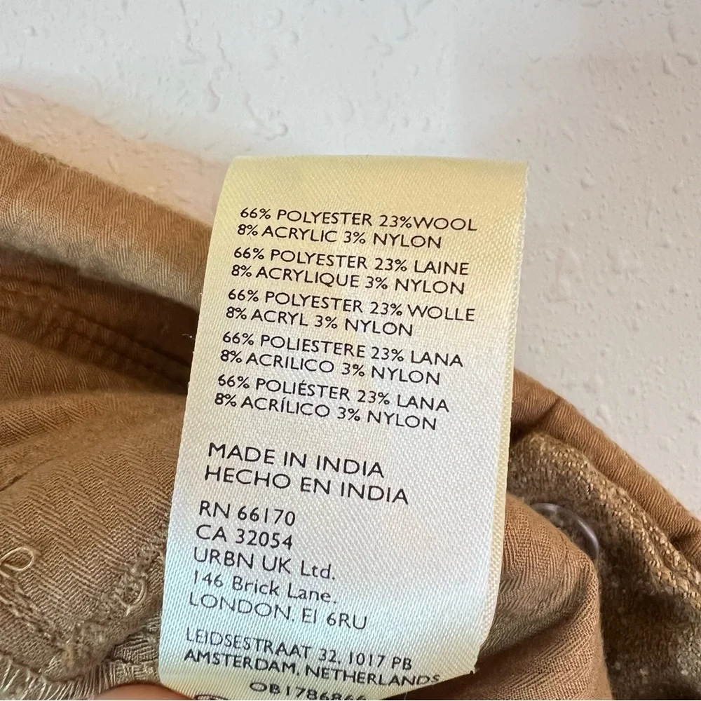 Free People Paperbag Ties High Waist Tan Women’s Pants Size Medium NWT